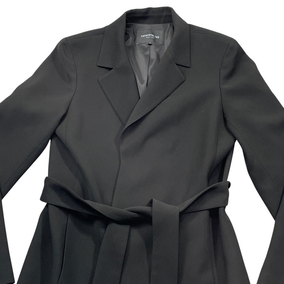 Lafayette‎ 148 Medium Bleted Black Jacket Lined Long Sleeve Polyester Blend - Picture 5 of 6